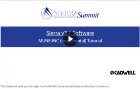 This video will walk you through the MUNE-INC (Incremental) basics in 